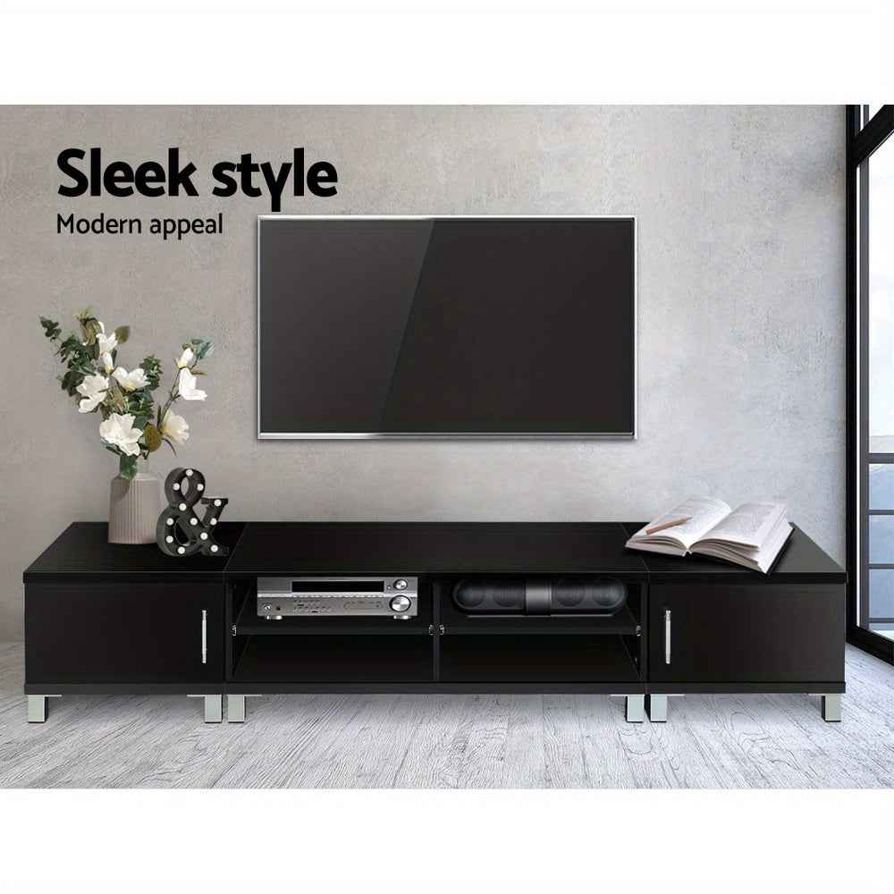 Artiss TV Cabinet Entertainment Unit 190cm Black Danson