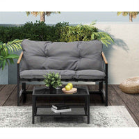 Thumbnail for 2pcs Outdoor Patio Sofa Set Garden Lounge Setting Furniture