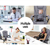 Thumbnail for ALFORDSON Massage Office Chair Heated Seat Executive Gaming Racer Fabric