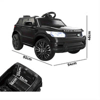 Thumbnail for Range Rover Inspired Kids Ride On Car with Remote Control | Black Electric Vehicle MP3 LED light 12V