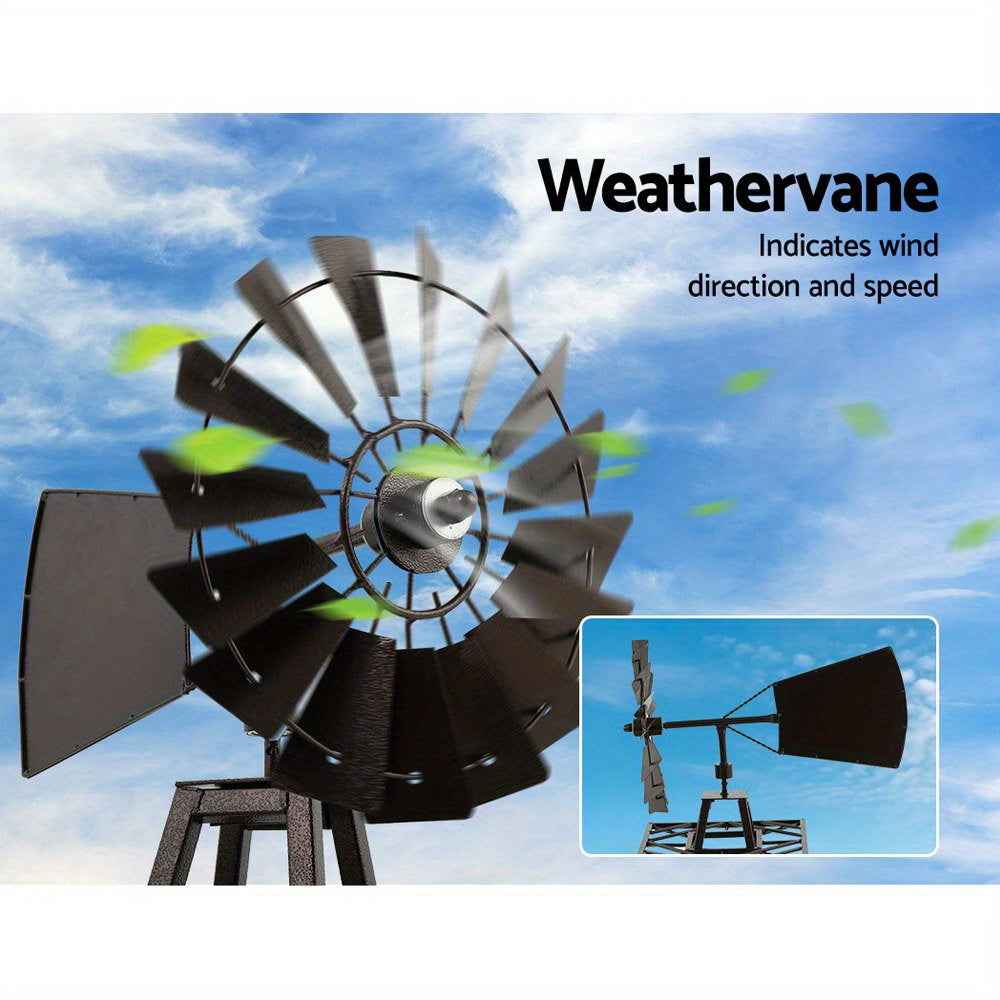 Garden 120cm Garden Windmill Metal Ornaments Outdoor Decor Ornamental Windmill