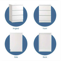 Thumbnail for Bedside Table with Three Roomy Drawers and Handle-Free