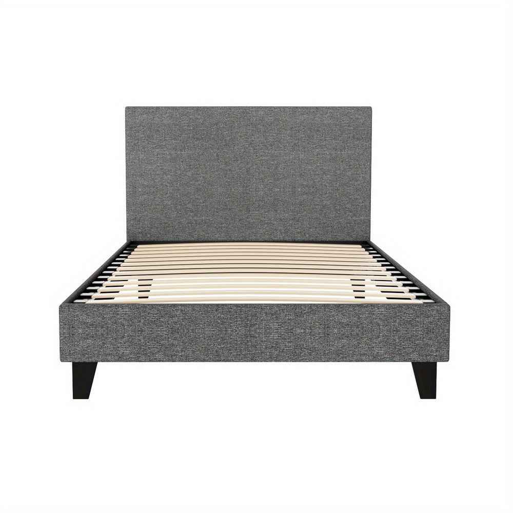 ARTISS Neo King Single Bed Frame Grey | Contemporary Wooden Bedhead