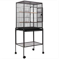 Thumbnail for i.Pet Bird Cage Large Cages 144cm Parrot Aviary Stand-Alone Budgie Wheels Castor
