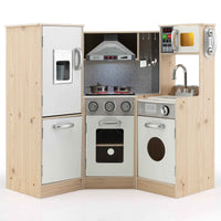 Thumbnail for Wooden Corner kids Kitchen Playset | Pretend Cooking Toy with Cookware Accessories, For 3+