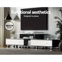 Thumbnail for Artiss Extendable TV Cabinet Entertainment Unit - 160cm to 220cm,
