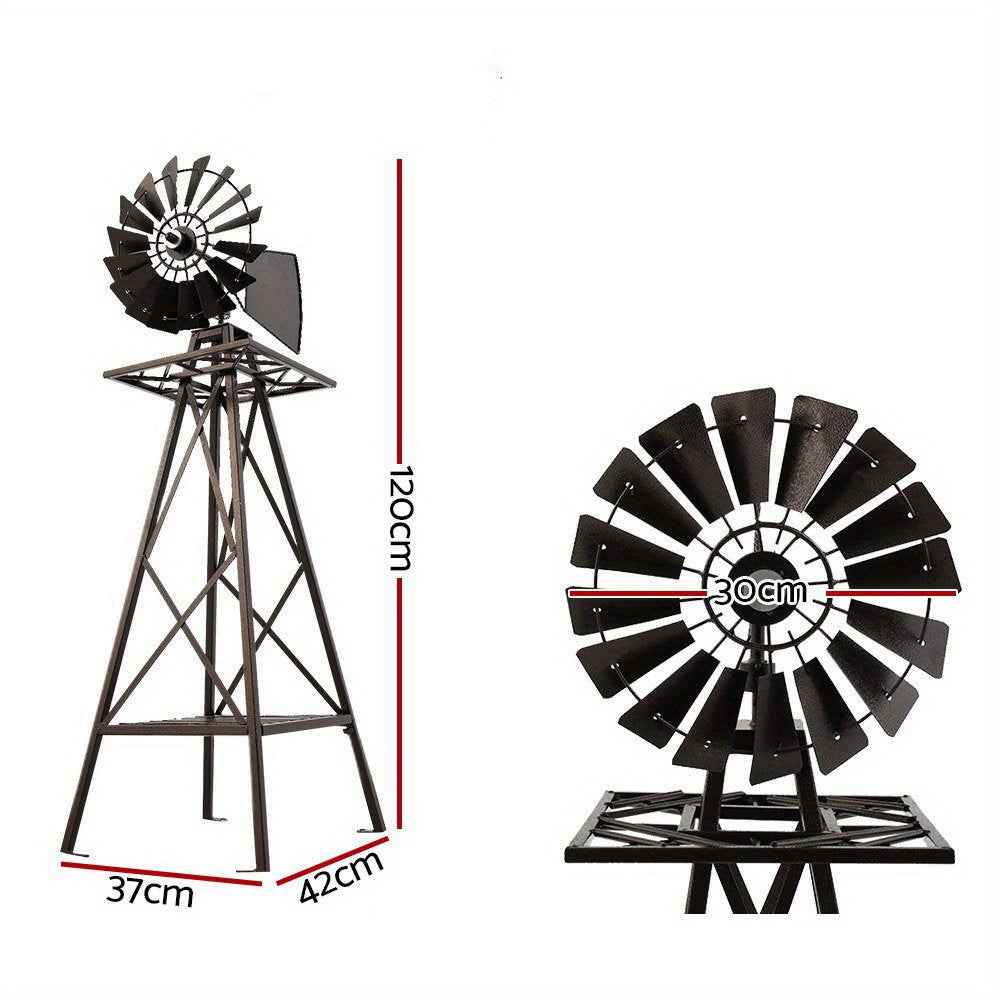 Garden 120cm Garden Windmill Metal Ornaments Outdoor Decor Ornamental Windmill