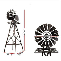 Thumbnail for Garden 120cm Garden Windmill Metal Ornaments Outdoor Decor Ornamental Windmill