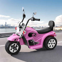 Thumbnail for Harley Davidson Inspired Kids Ride on Motorbike Motorcycle | Candy Pink with Flames Ride On Car for Kids 6V Electric Motorbike Motorcycle Toys Horn Music Pink