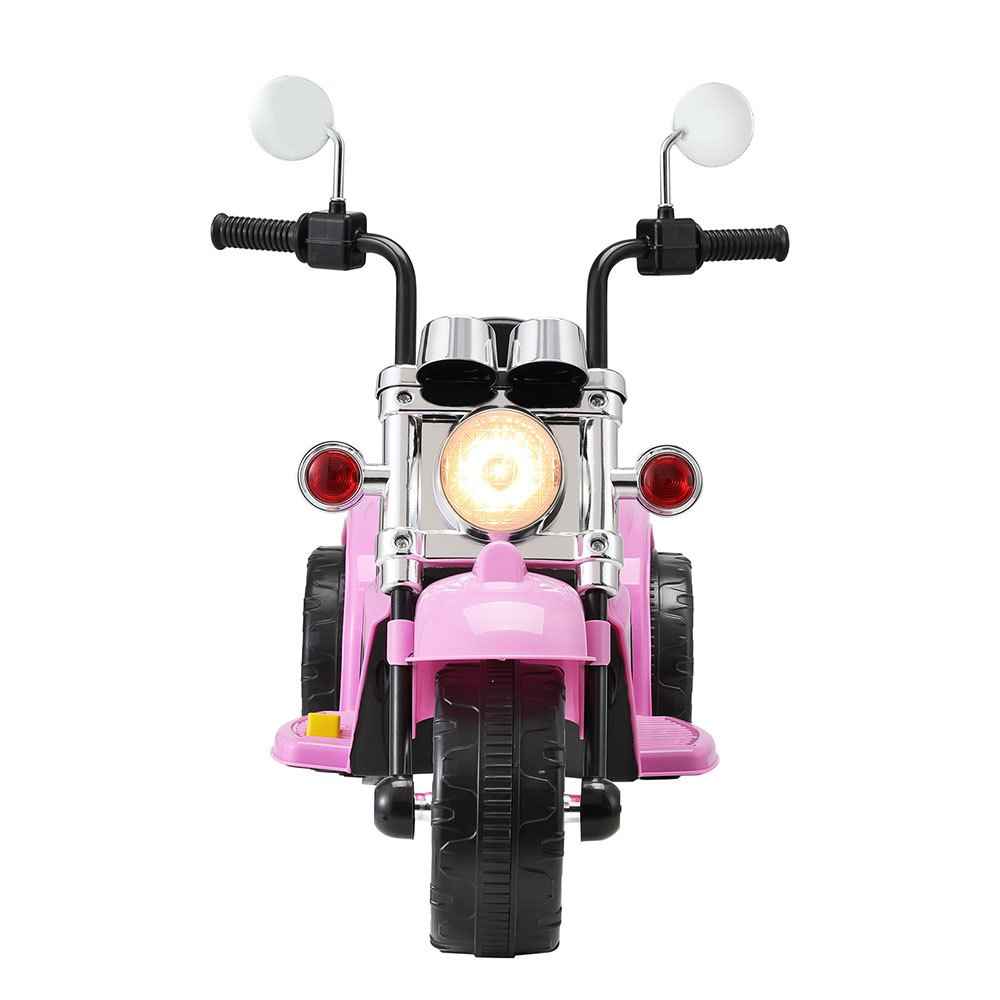Harley Davidson Inspired Kids Ride on Motorbike Motorcycle | Candy Pink with Flames Ride On Car for Kids 6V Electric Motorbike Motorcycle Toys Horn Music Pink