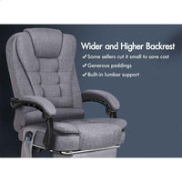 Thumbnail for ALFORDSON Massage Office Chair Heated Seat Executive Gaming Racer Fabric