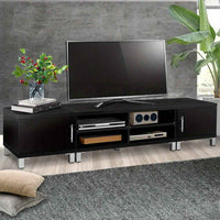 Thumbnail for Artiss TV Cabinet Entertainment Unit 190cm Black Danson