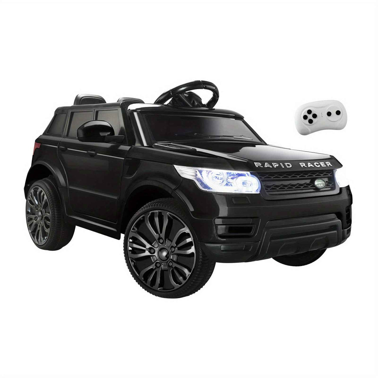 Range Rover Inspired Kids Ride On Car with Remote Control | Black Electric Vehicle MP3 LED light 12V