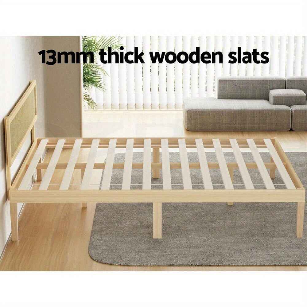 Artiss Queen Bed / Double Bed Wooden Bed Frame - Modern Pine Platform Base