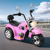 Thumbnail for Harley Davidson Inspired Kids Ride on Motorbike Motorcycle | Candy Pink with Flames Ride On Car for Kids 6V Electric Motorbike Motorcycle Toys Horn Music Pink