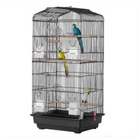 Thumbnail for VEVOR 99.06cm Hanging Metal Bird Flight Cage for Parakeets, Cockatiels & Small Parrots