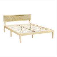 Thumbnail for Artiss Queen Bed / Double Bed Wooden Bed Frame - Modern Pine Platform Base