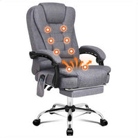 Thumbnail for ALFORDSON Massage Office Chair Heated Seat Executive Gaming Racer Fabric
