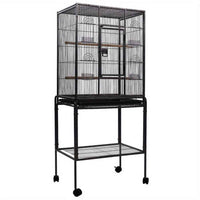 Thumbnail for i.Pet Bird Cage Large Cages 144cm Parrot Aviary Stand-Alone Budgie Wheels Castor