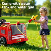 Thumbnail for Premium 12V Fire Engine Kids Ride on Firetruck with Water Cannon | Water Gun & Music