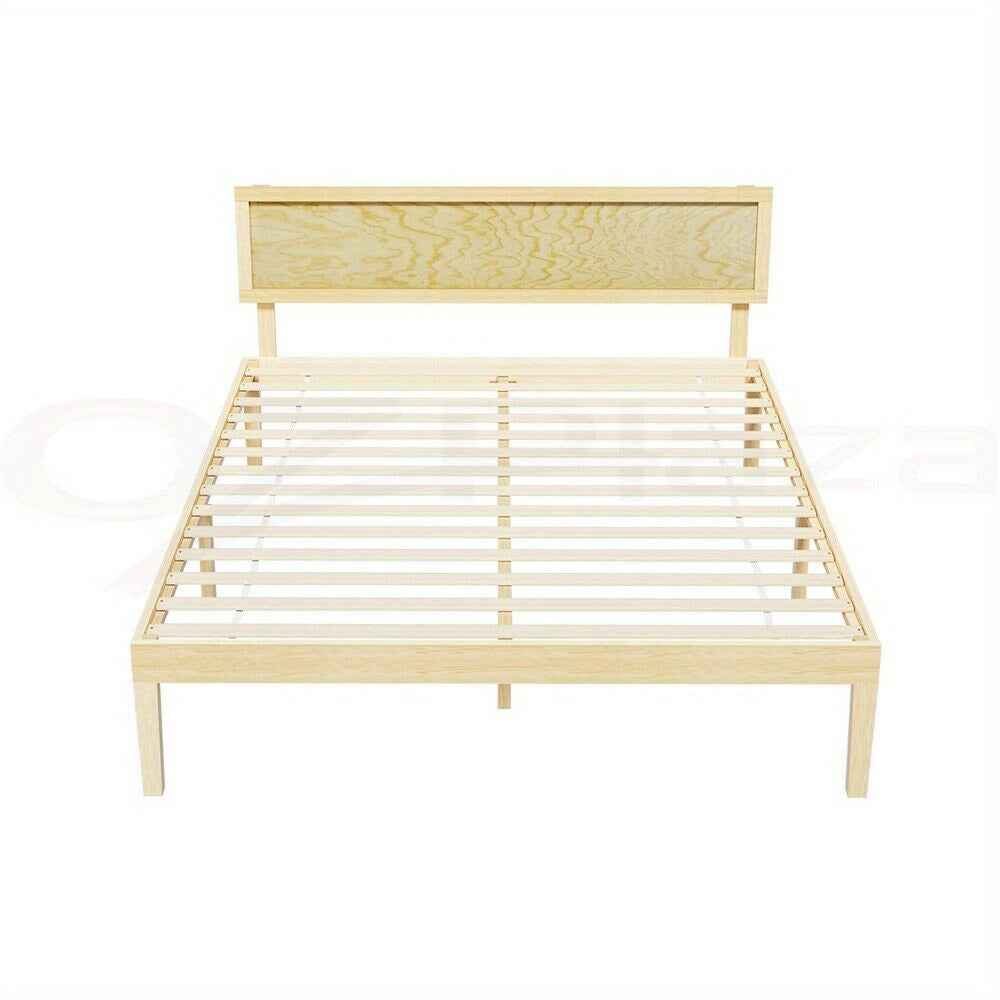 Artiss Queen Bed / Double Bed Wooden Bed Frame - Modern Pine Platform Base