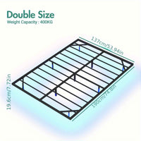 Thumbnail for Metal Floating Bed Frame with LED Lights - Queen bed / Double bed, Easy Assembly