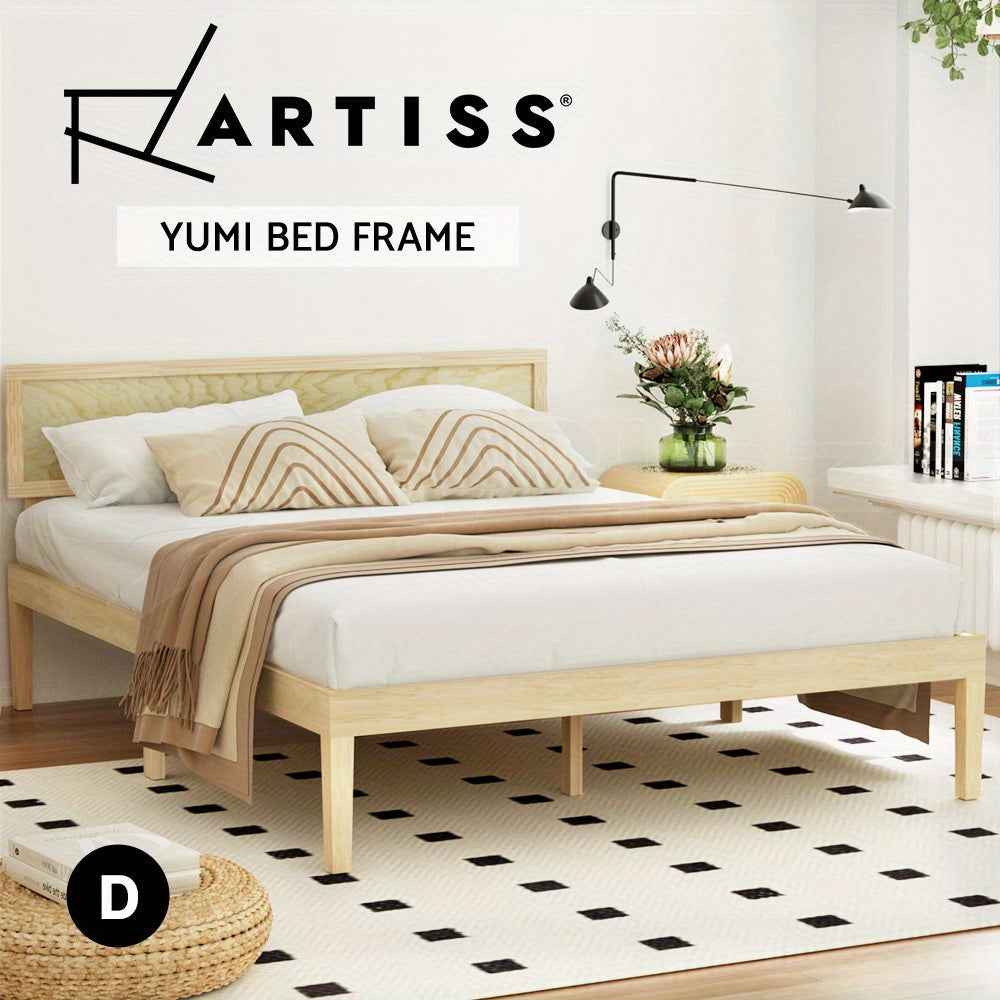 Artiss Queen Bed / Double Bed Wooden Bed Frame - Modern Pine Platform Base