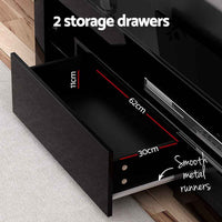 Thumbnail for Artiss TV Unit Cabinet Entertainment Unit RGB LED Gloss Furniture 200cm Black