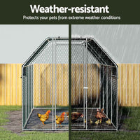 Thumbnail for i.Pet Chicken Coop Cage Run Rabbit Hutch Large Walk In Hen House Cover 8mx2mx2m