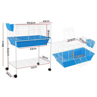 Thumbnail for i.Pet Rabbit Cage 88cm Indoor Guinea Pig