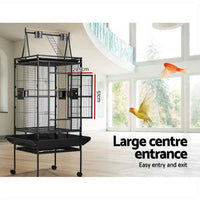 Thumbnail for i.Pet Bird Cage Large Cages 173cm Parrot Aviary Stand-Alone Budgie Wheels Castor