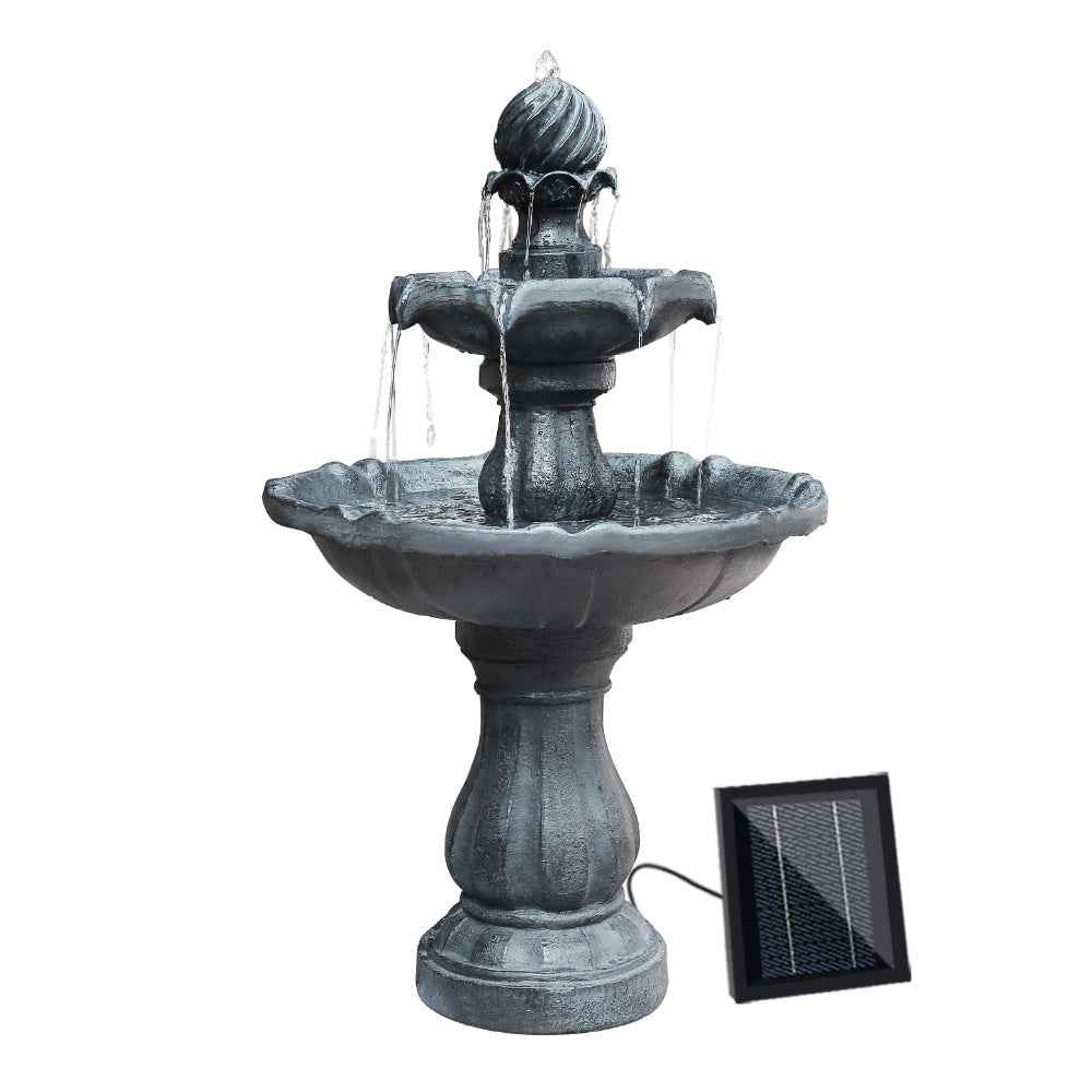 Gardeon Solar Fountain Water Feature Pump Kit Bird Bath Outdoor Indoor Black