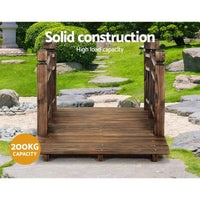 Thumbnail for Garden Decor Outdoor Ornament Wooden Bridge Rustic Backyard Yard 150cm