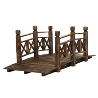 Thumbnail for Garden Decor Outdoor Ornament Wooden Bridge Rustic Backyard Yard 150cm
