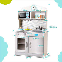 Thumbnail for Wooden kids Kitchen Play Set Role Play Set Pretend Cooking Toys Gift w/Cookware