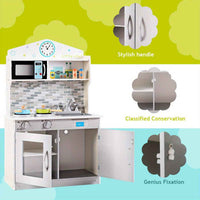 Thumbnail for Wooden kids Kitchen Play Set Role Play Set Pretend Cooking Toys Gift w/Cookware