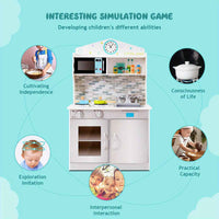 Thumbnail for Wooden kids Kitchen Play Set Role Play Set Pretend Cooking Toys Gift w/Cookware