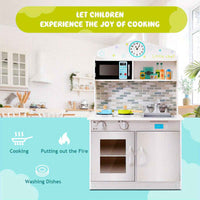 Thumbnail for Wooden kids Kitchen Play Set Role Play Set Pretend Cooking Toys Gift w/Cookware