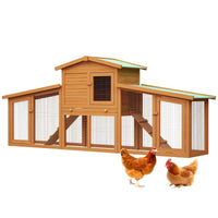 Thumbnail for Large Wooden Advwin Rabbit Hutch | 2 Level | Wooden | Large | For Small Animals
