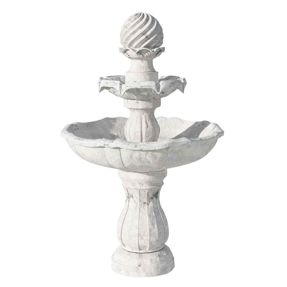 Garden Solar Fountain Water Feature Pump Kit Bird Bath Outdoor Indoor Ivory