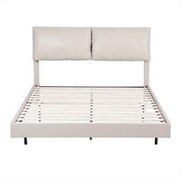 Thumbnail for ARTISS Contemporary Double Bed Frame with RGB LED Headboard | USB Powered