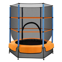 Thumbnail for 137.16cm Trampoline for Kids w/ Enclosure Safety Net Rebounder Gift Orange