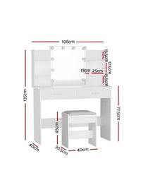 Thumbnail for LED dresser with make up chair