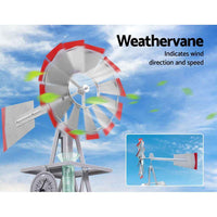 Thumbnail for Garden Windmill 4FT 146cm Metal Ornaments Outdoor Decor Ornamental