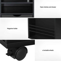 Thumbnail for Bedside Table USB Charging with LED Adjustable Laptop Tray