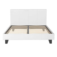 Thumbnail for ARTISS NEO Double Bed Frame - White Contemporary Hardwood Bed