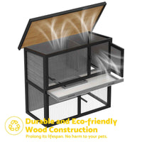 Thumbnail for Outdoor Chicken Coop, Rabbit Hutch, Guinea Pig Enclosed Cage