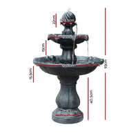 Thumbnail for Gardeon Solar Fountain Water Feature Pump Kit Bird Bath Outdoor Indoor Black