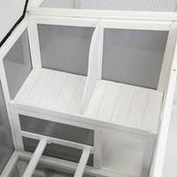 Thumbnail for Alopet Large Wooden Chicken Coop Hutch with Run