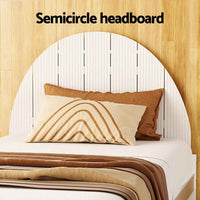 Thumbnail for King Single Bed Wooden White Bed Frame DALY - Contemporary Style | Adult Bed